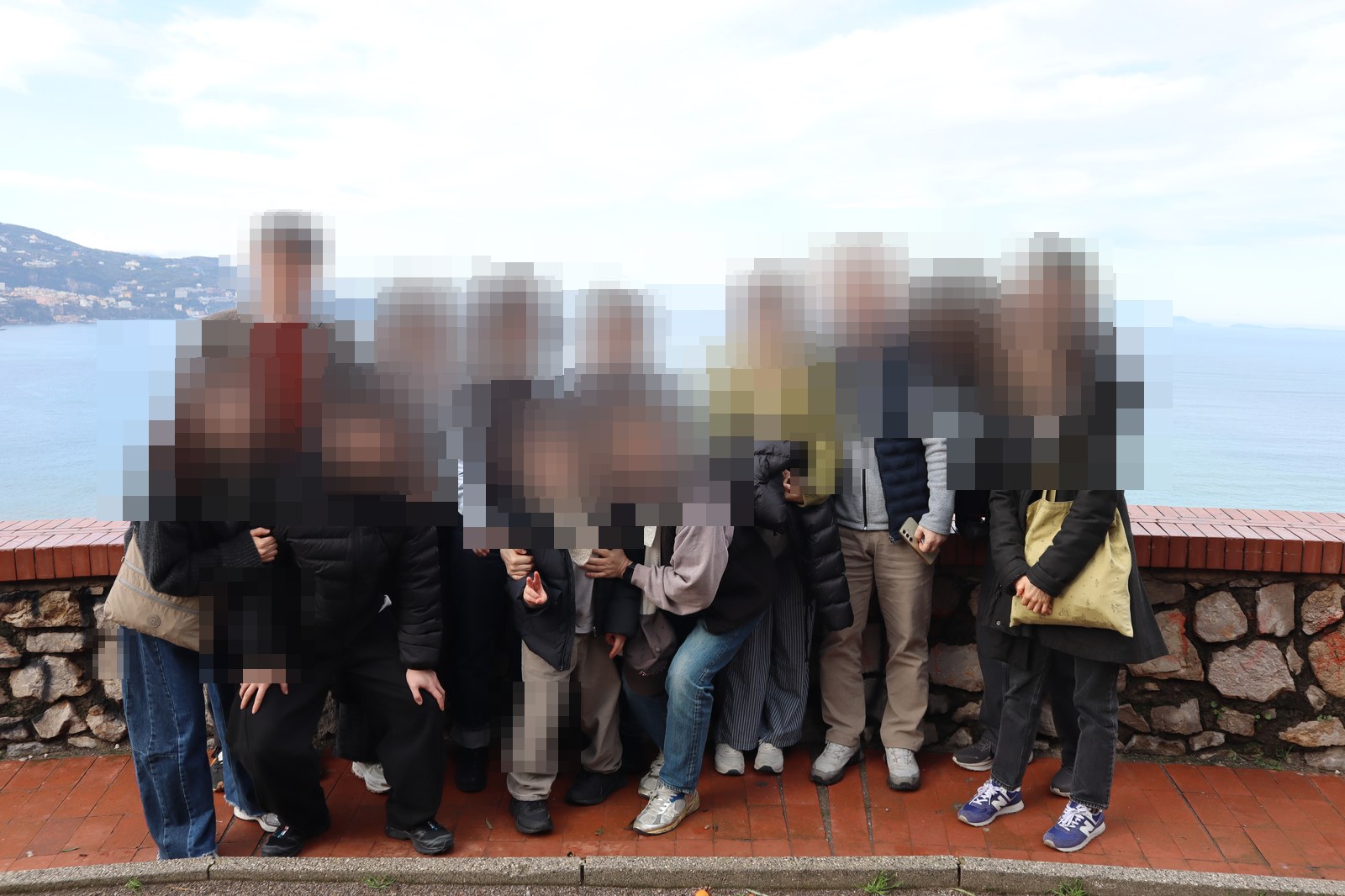 소렌토 전망 포인트 단체 사진