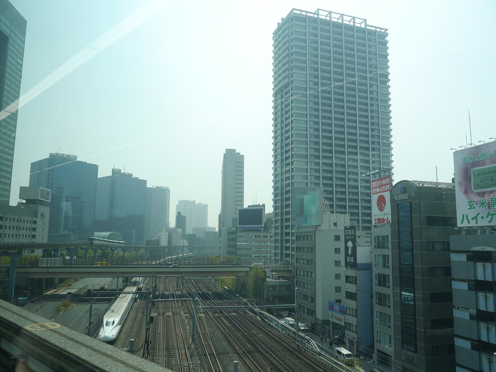 도쿄 모노레일 창밖 풍경